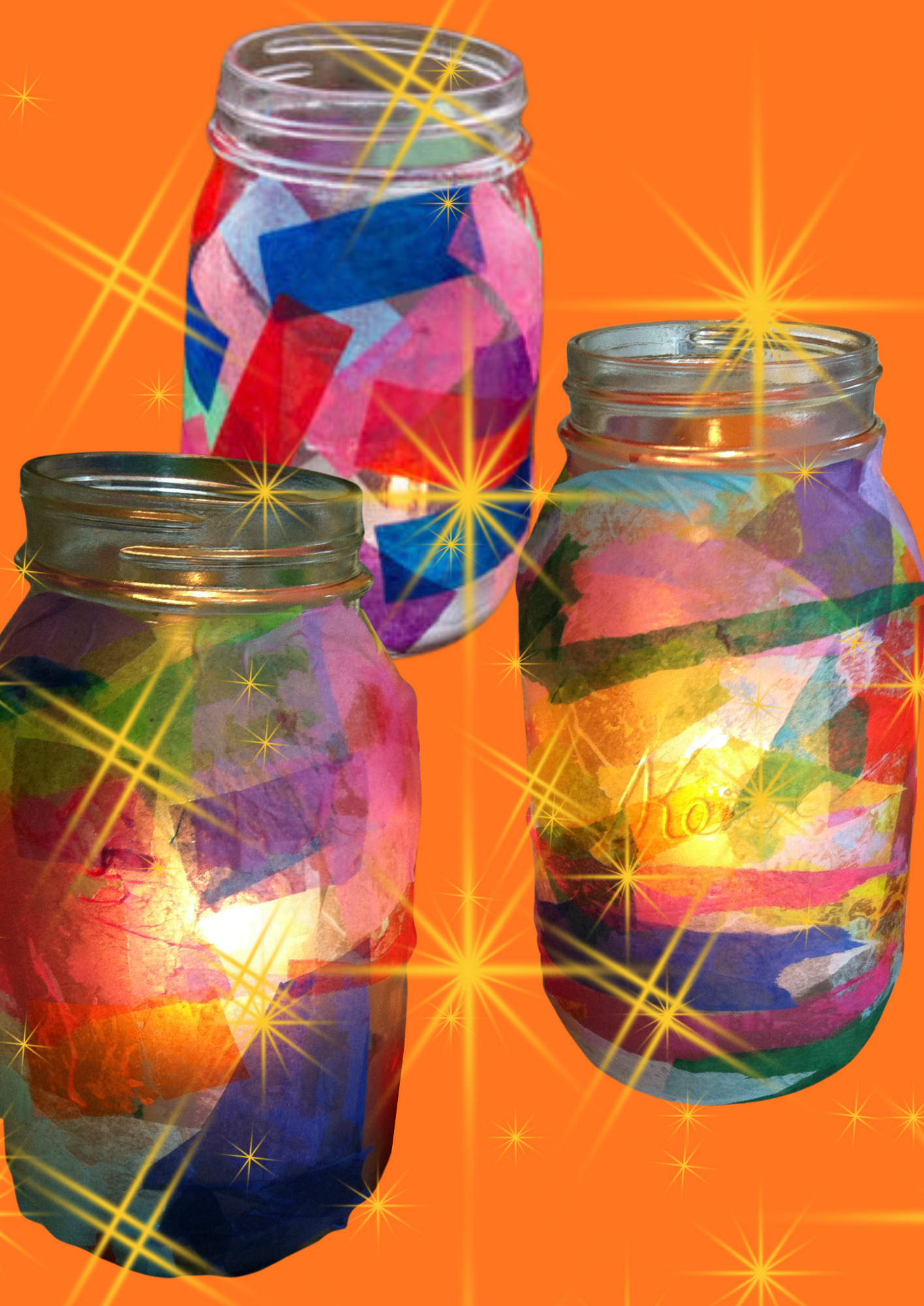 Children's (age 8+) Make a magic sparkle jar: Thursday 9th July: 2pm - 4pm