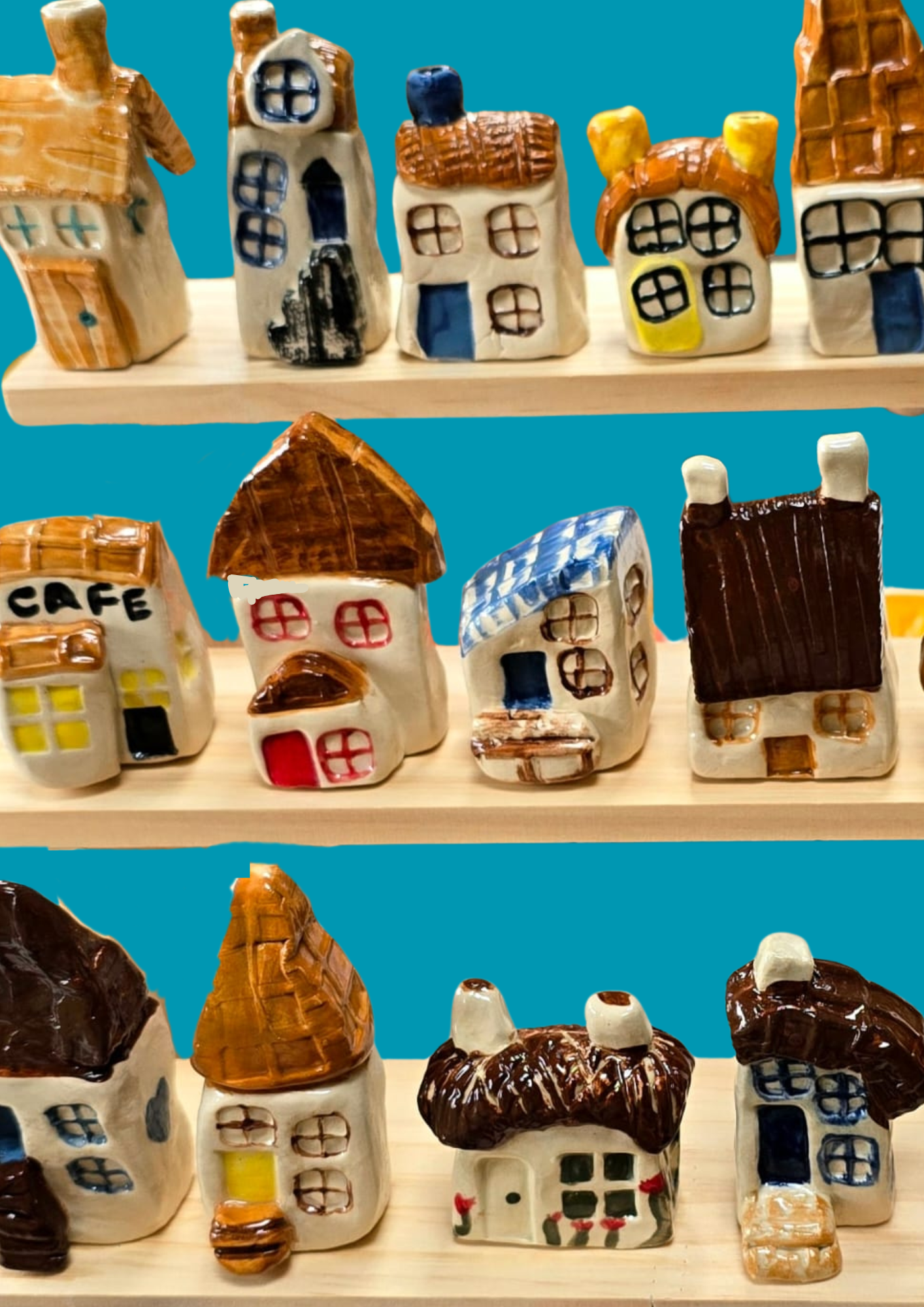 Make a ceramic mini village: Saturday 22nd August: 11am - 1pm