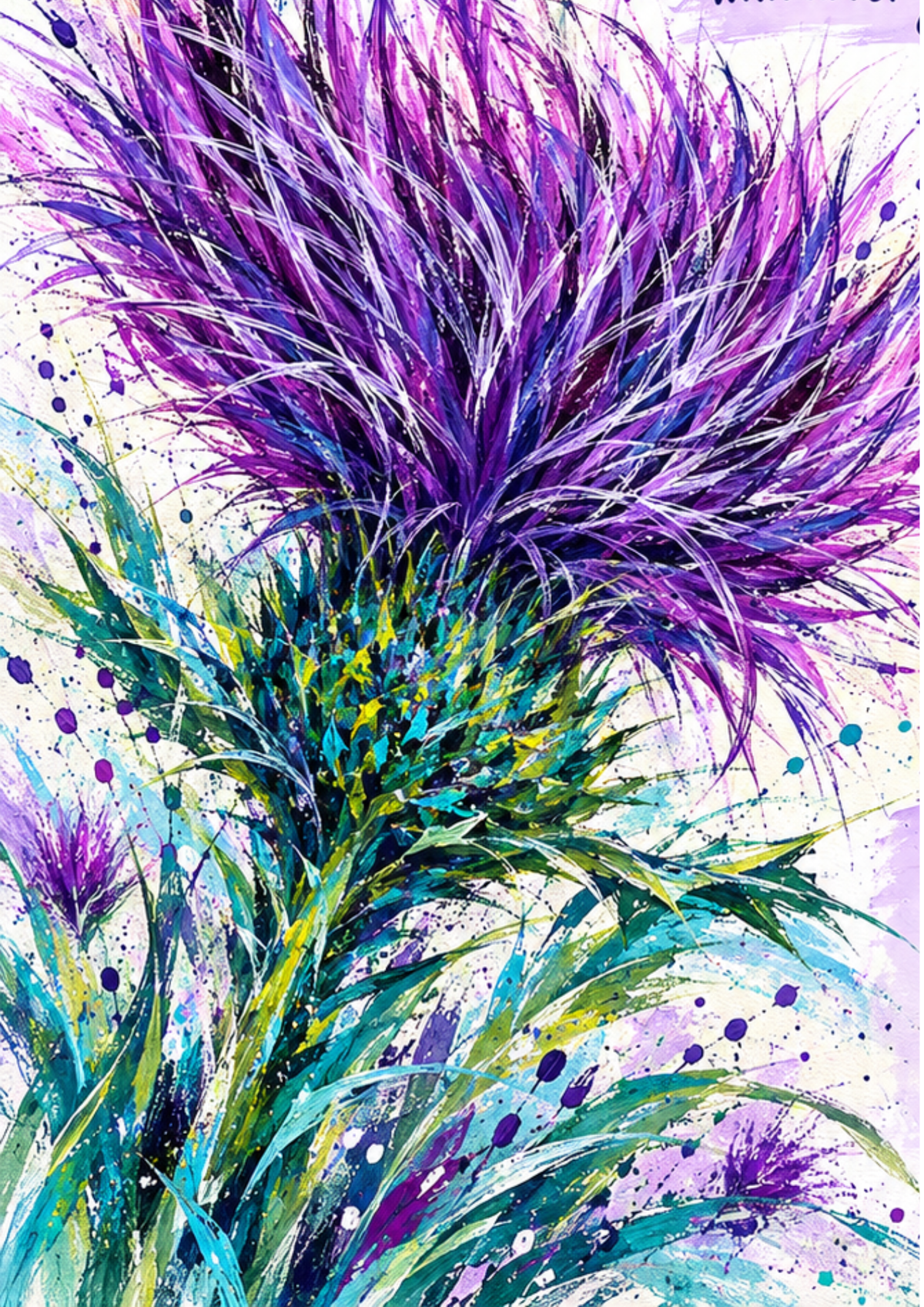 Paint a thistle workshop: Tuesday 24th November: 10am - 12.30pm