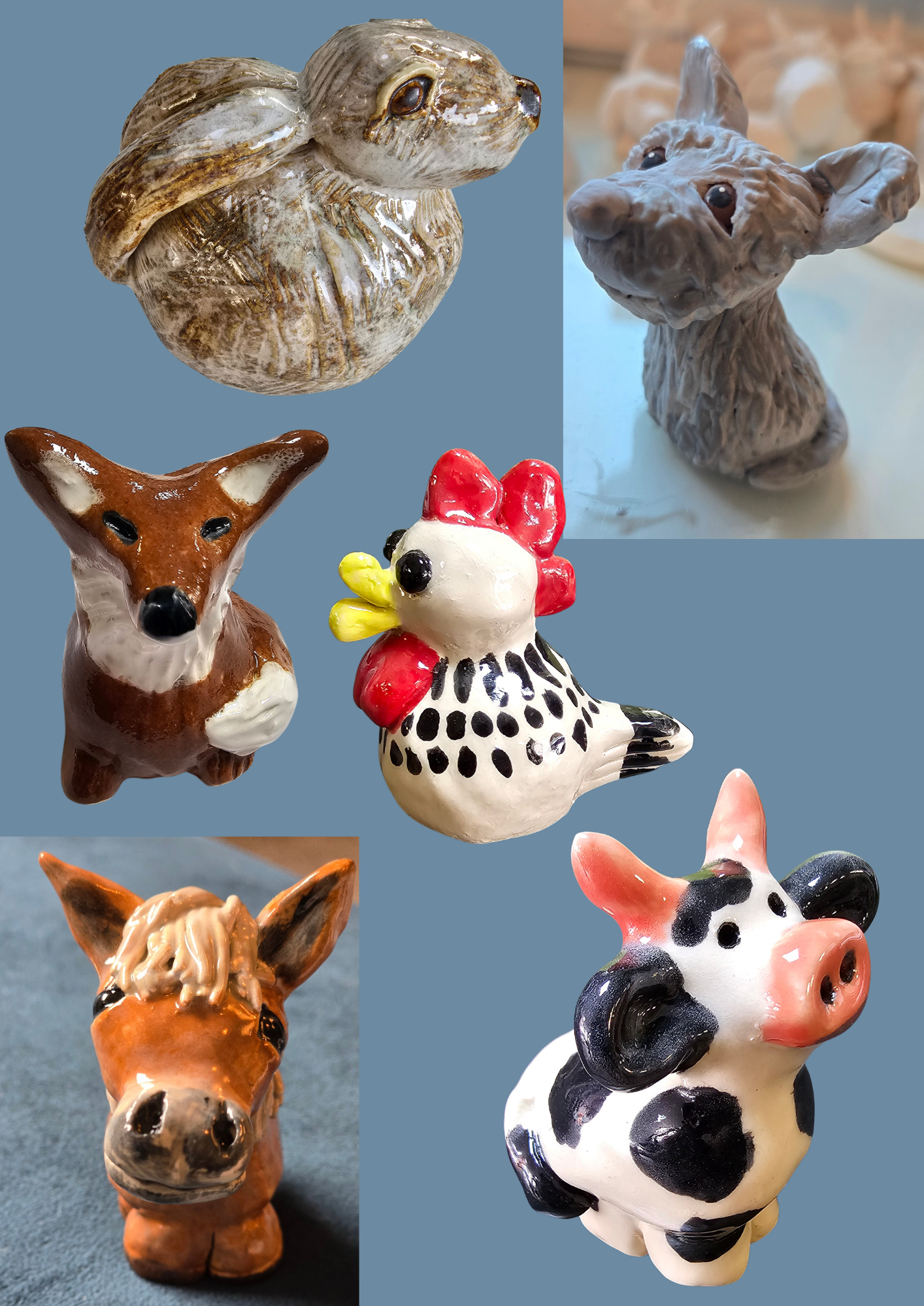 Adult (age 16+) pottery: Make your pet: Saturday 3rd October: 1.30pm - 4.30pm