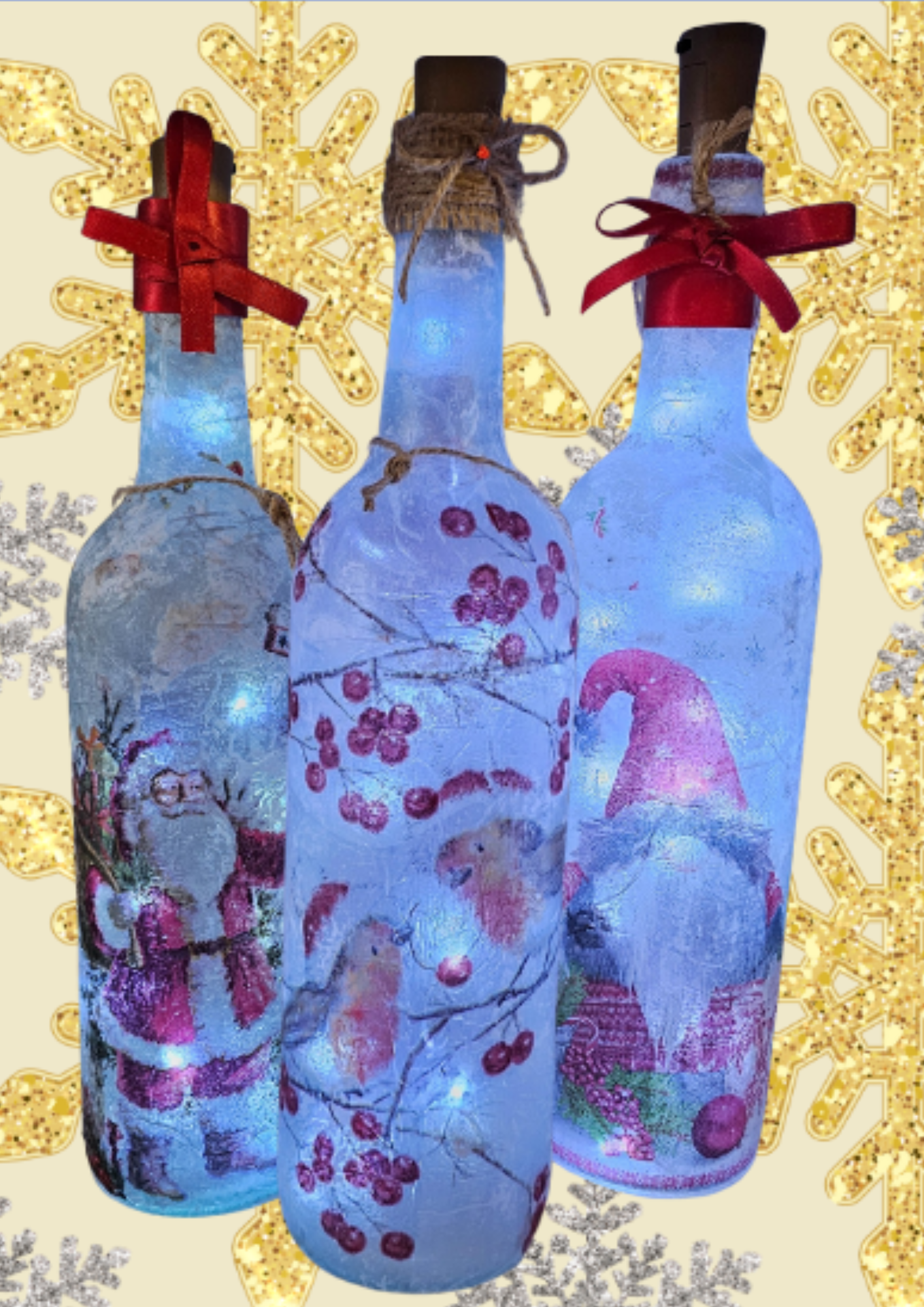 Make Christmas sparkle bottles - Saturday 6th December - 1.30pm