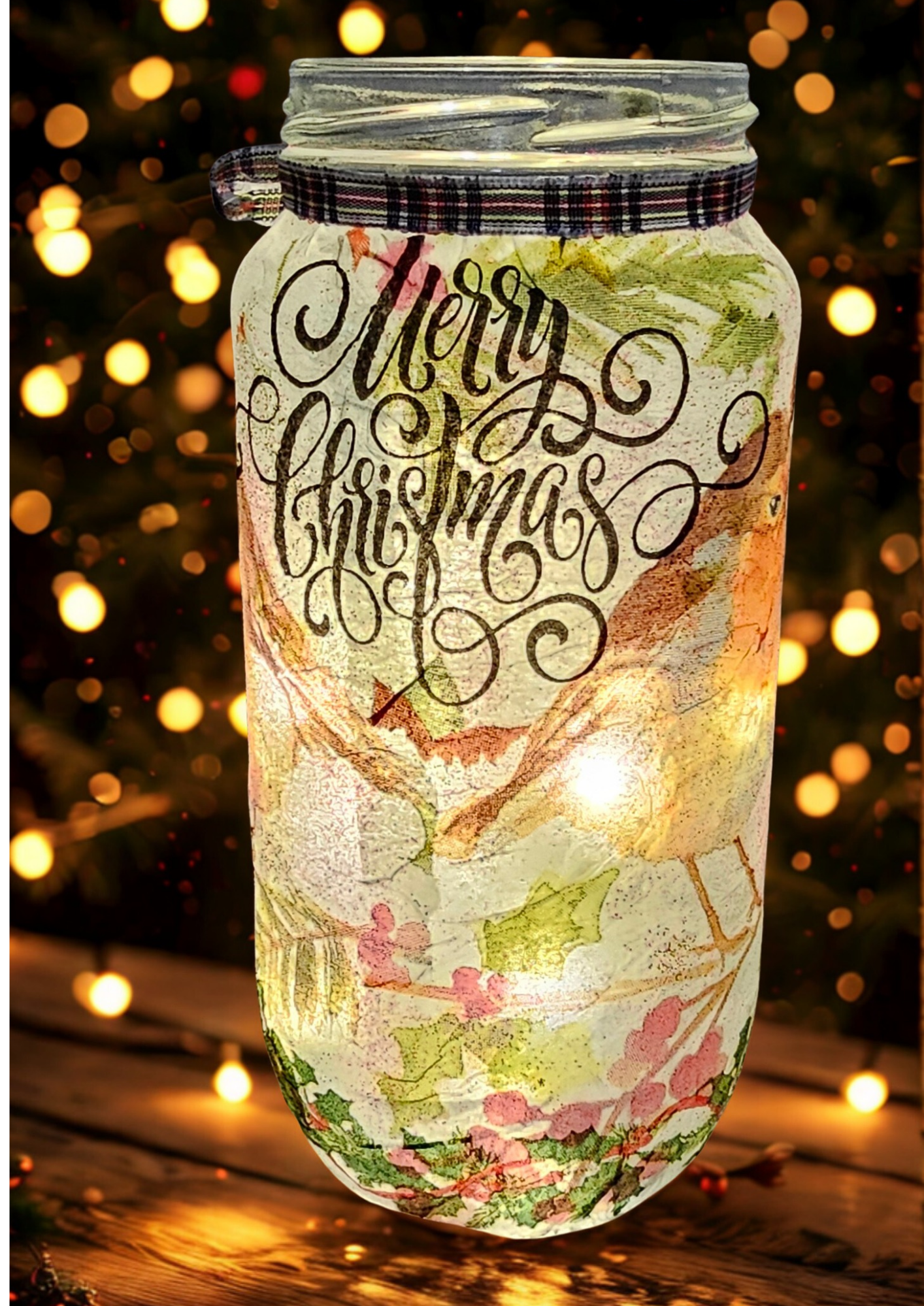 Children's Decoupage (age 8+) - Create a Christmas sparkle jar - Thursday 20th November 6pm