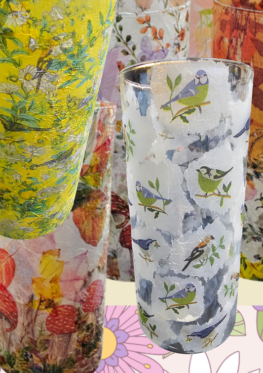 Decoupage a glass vase: Saturday 25th July: 2pm - 4pm