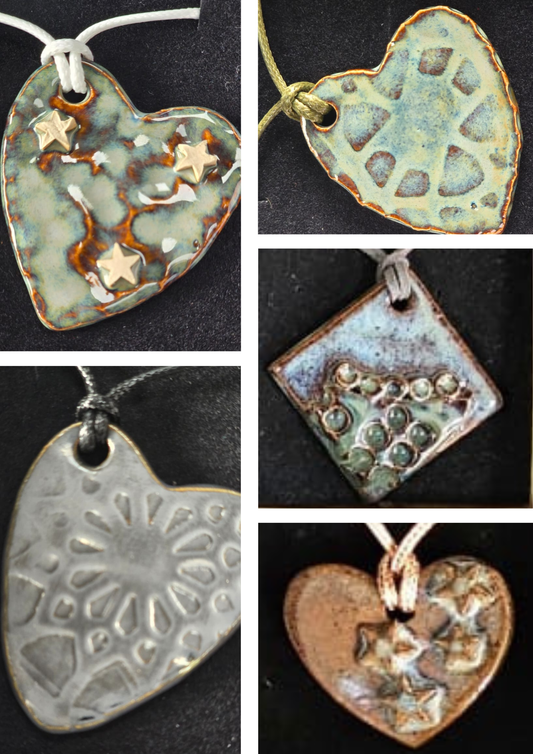 Ceramic pendant making workshop Monday 6th October 7pm