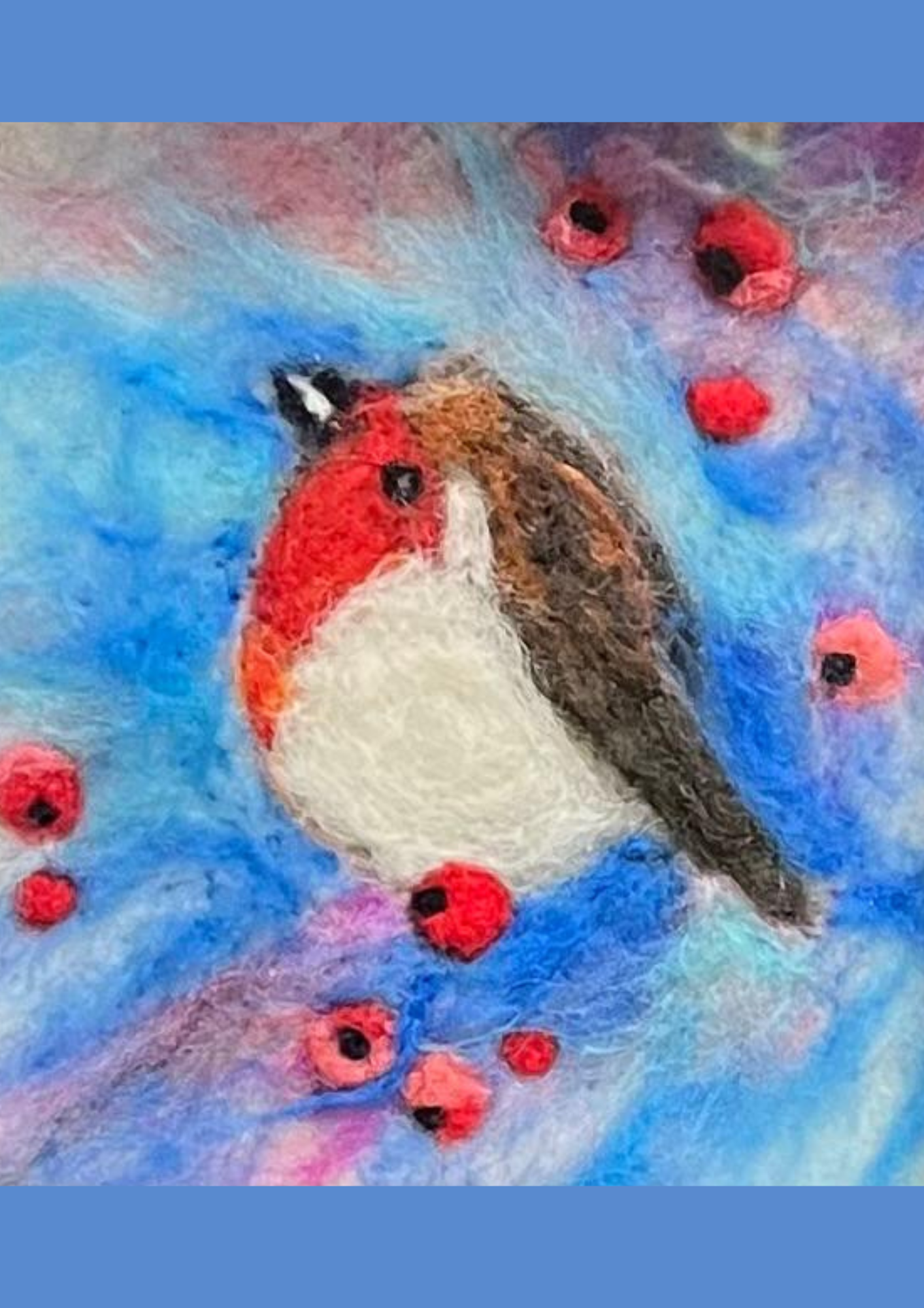 Dry felting - make a robin picture: Saturday 7th November: 1.30pm - 4.30pm