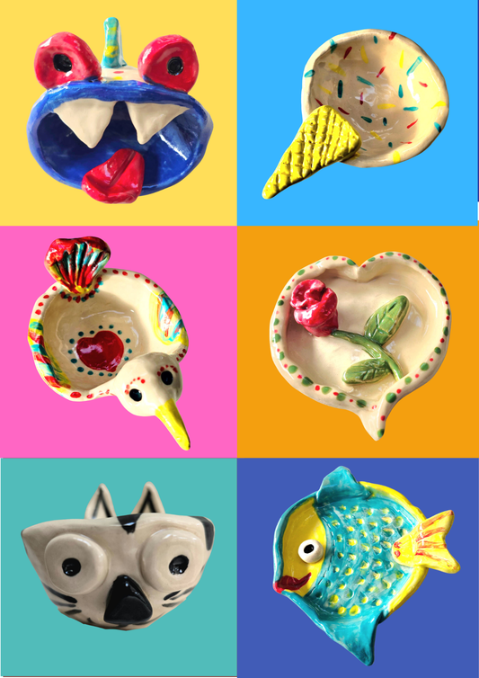 Children's pottery class "Make your own trinket dish" Saturday 9th May 2.30pm - 4.30pm