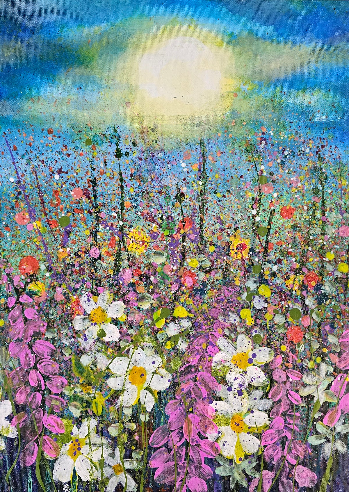Adult (age 12+) painting: Wildflower painting on canvas: Saturday 14th November: 2pm - 4.30pm
